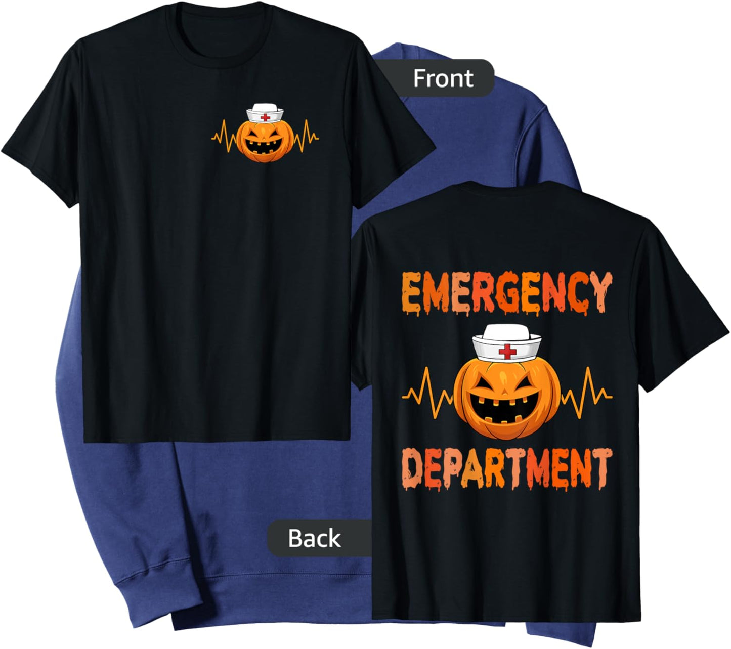 Emergency Department Halloween Emergency Room Nursing Nurse Sweatshirt - Sweatshirt | Navy