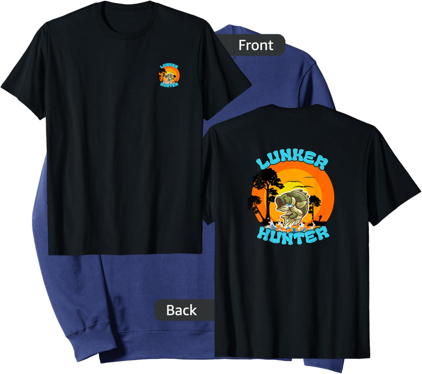 Bass Fishing Lunker Hunter Fisherman Sweatshirt - Sweatshirt | Navy