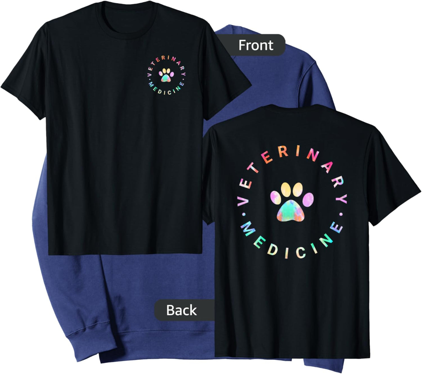 Veterinary Medicine Tie Dye, Veterinarian Life Vet Student Sweatshirt - Sweatshirt | Navy