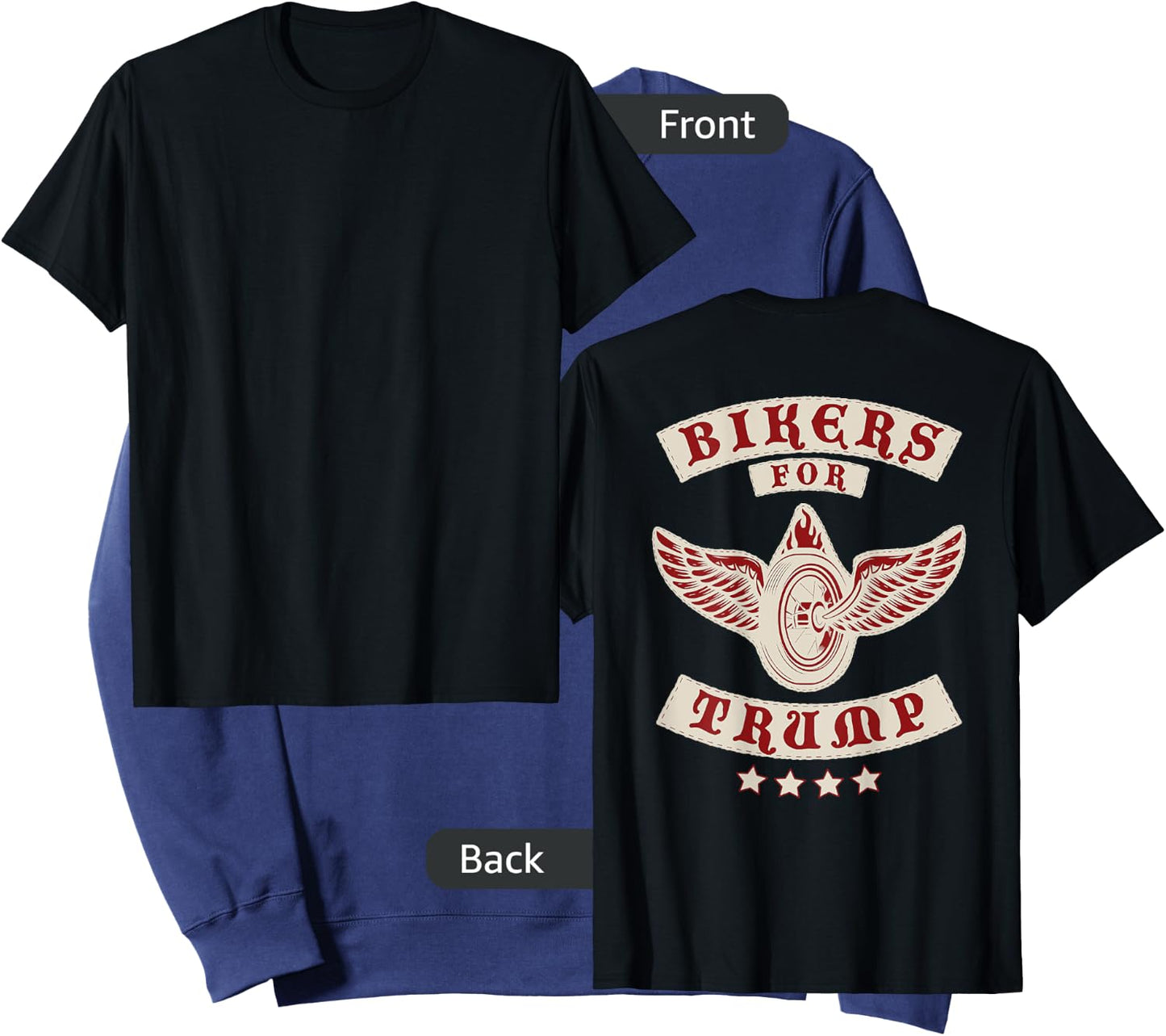 Bikers For Trump 2020 MC ( Design on Back) Sweatshirt - Sweatshirt | Navy
