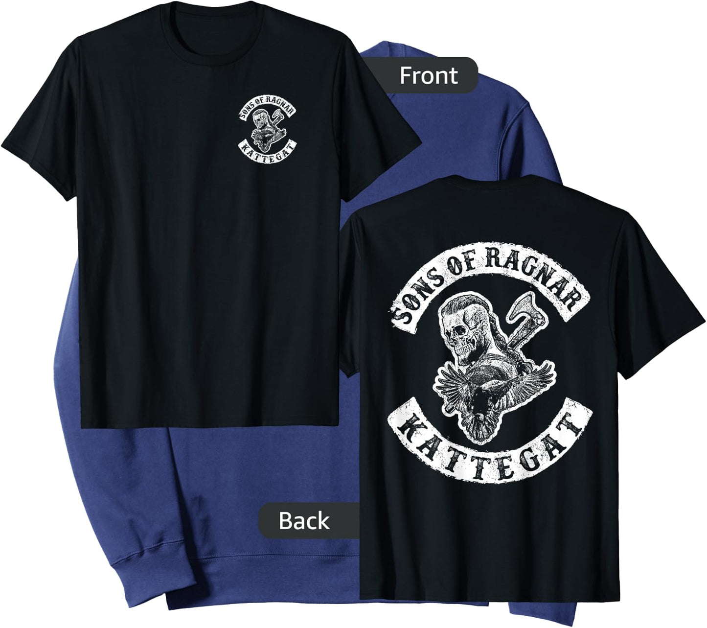 Sons of Ragnar - Kattegat (both sides) Sweatshirt - Sweatshirt | Navy