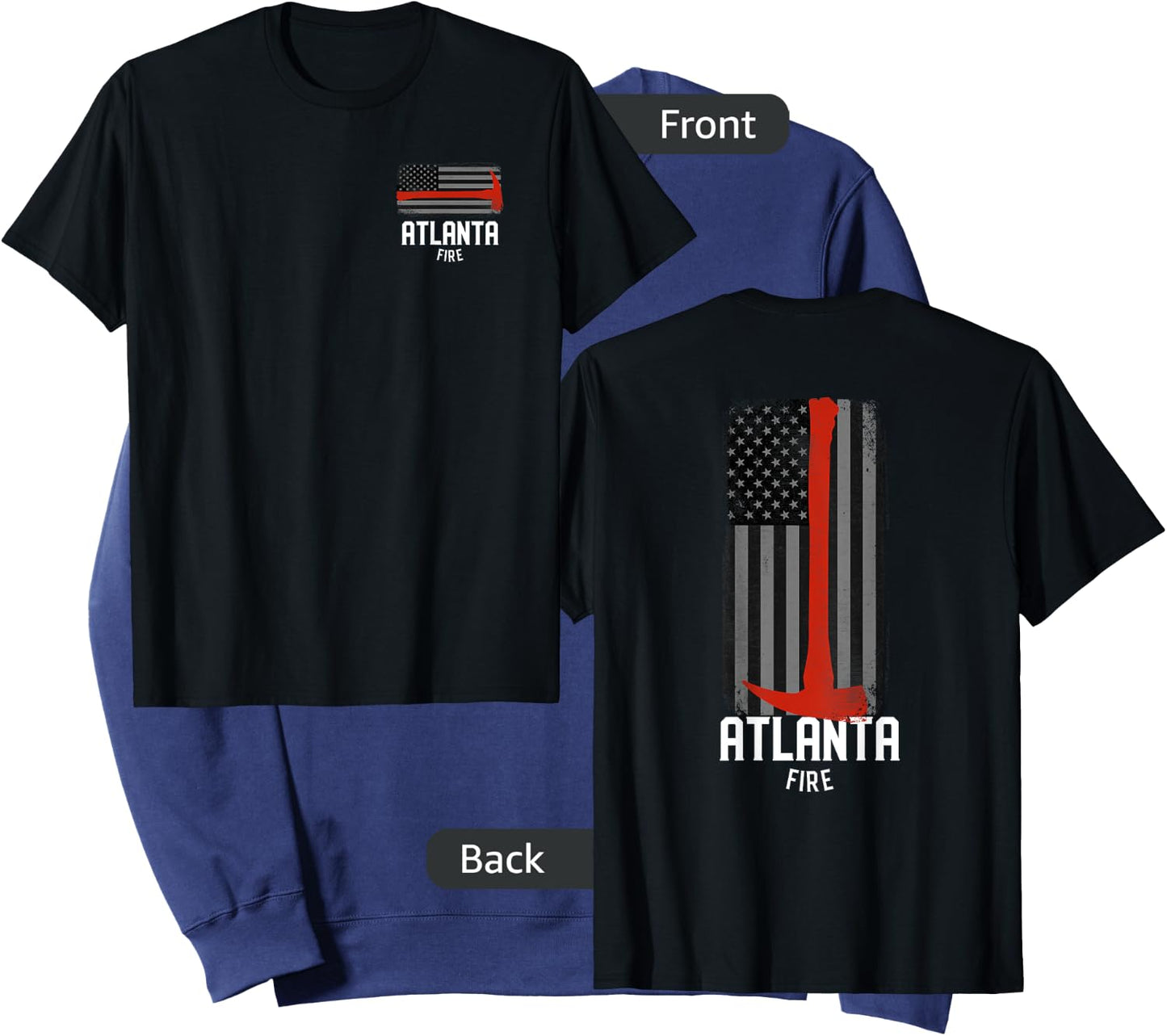 Atlanta Georgia Fire Rescue Department Firefighters Sweatshirt - Sweatshirt | Navy