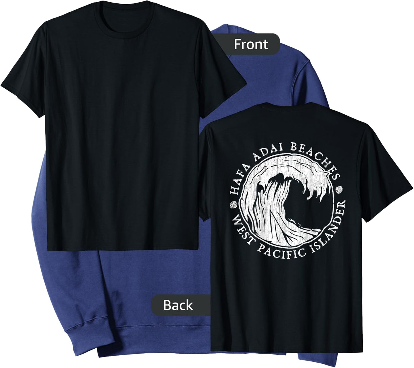 BACK PRINT Hafa Adai Beaches Guam Sweatshirt - Sweatshirt | Navy