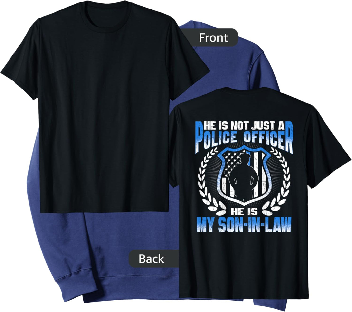 My Son-In-Law Is A Police Officer Proud Police Parent-In-Law Sweatshirt - Sweatshirt | Navy