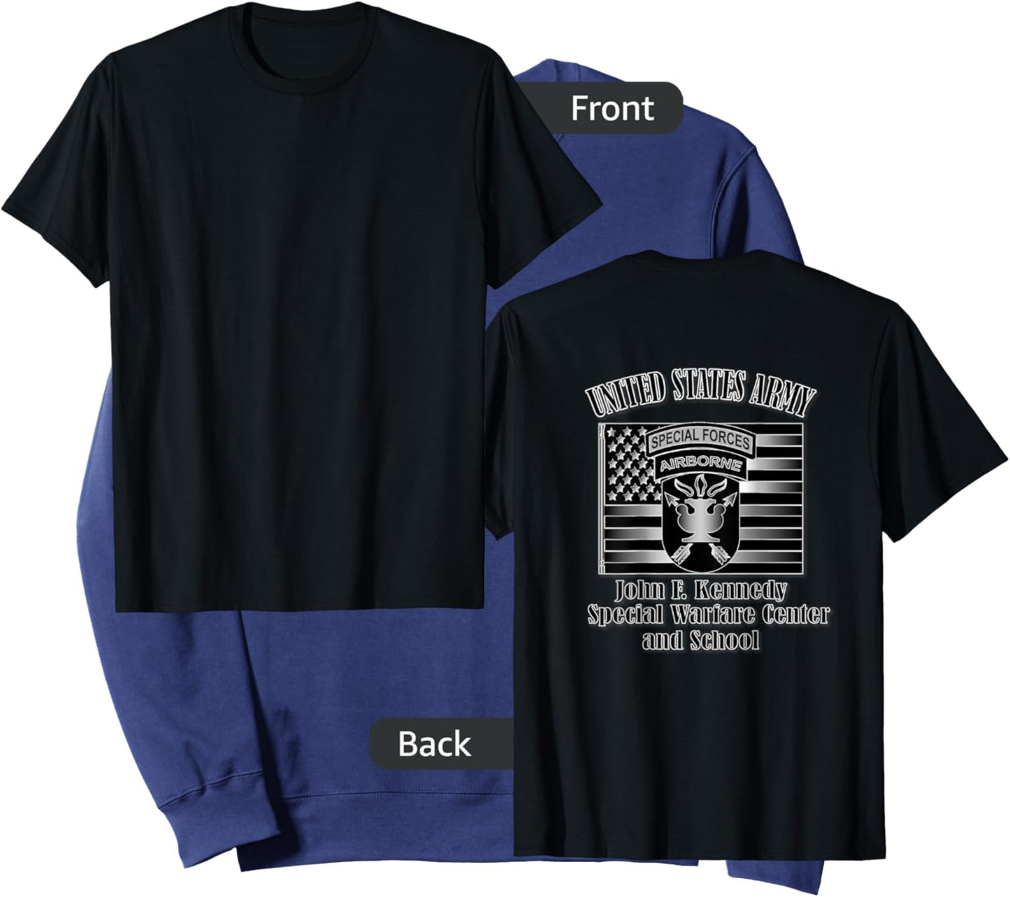J.F.K. Special Warfare Center and School (Back Design) Sweatshirt - Sweatshirt | Navy