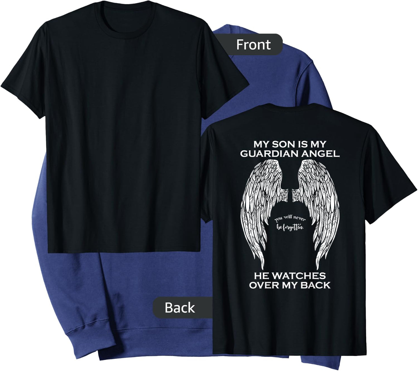 My Son Is My Guardian Angel Sweatshirt - Sweatshirt | Navy
