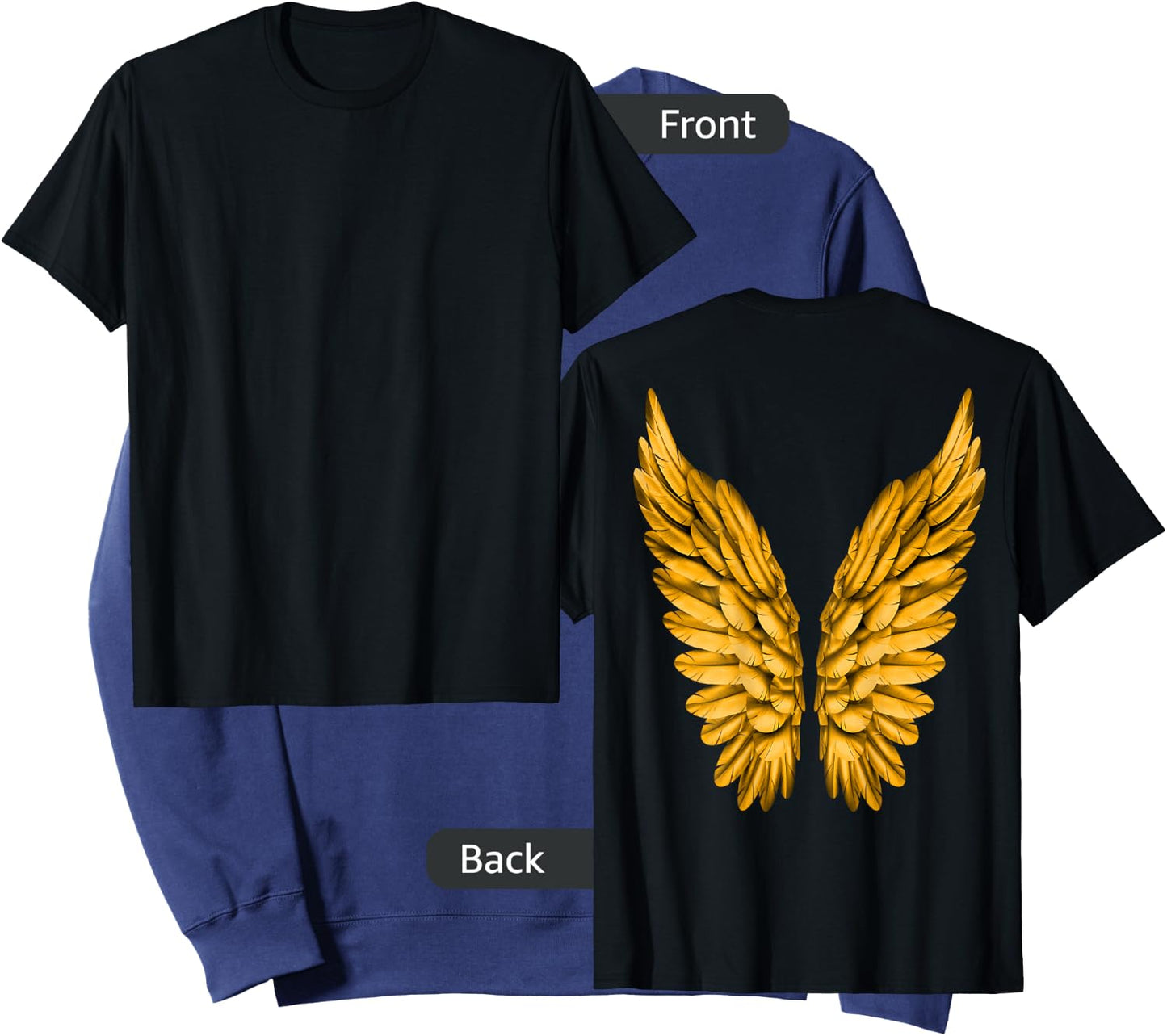 Angel Wings Freedom Guardian & Women Angel Sweatshirt - Sweatshirt | Navy