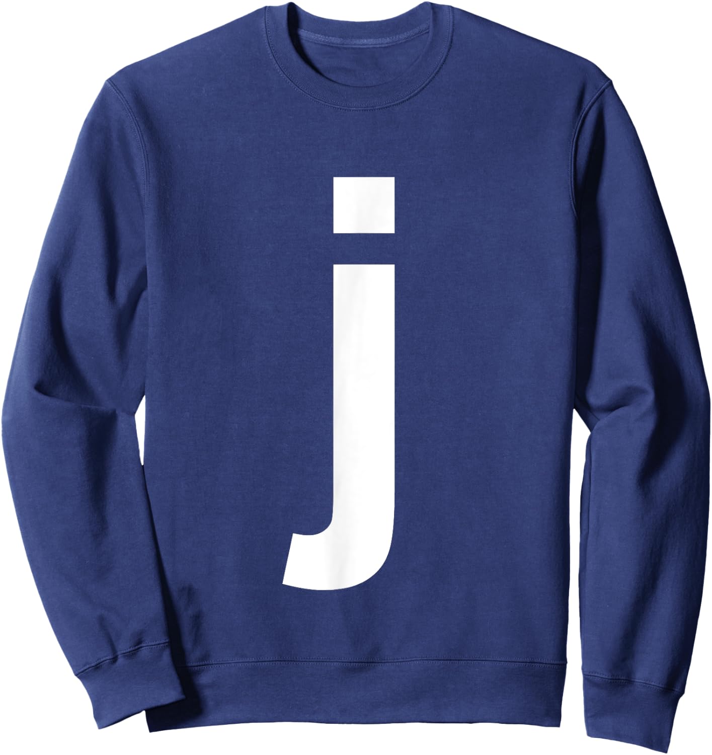 Lower Case Letter J Shirt Alphabet Sweatshirt - Sweatshirt | Navy
