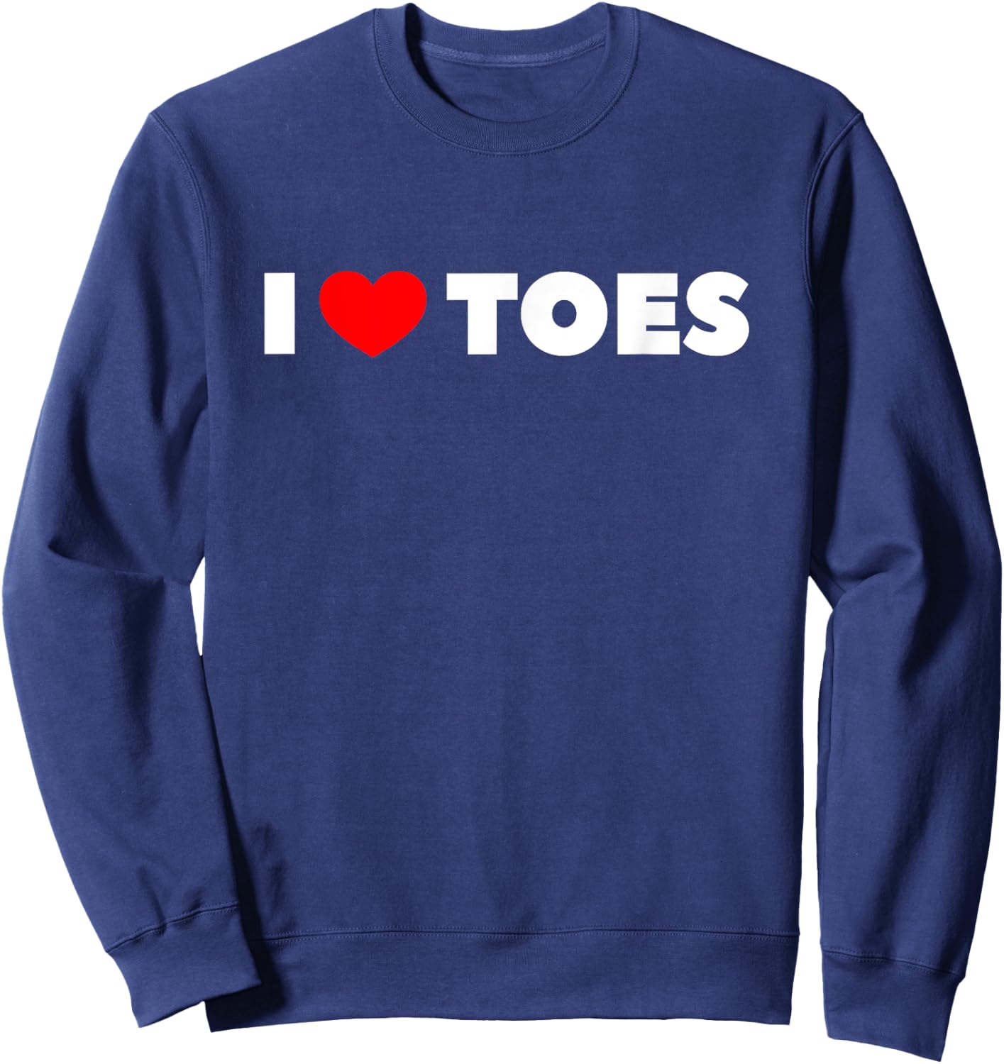 I Love Toes Sweatshirt - Sweatshirt | Navy