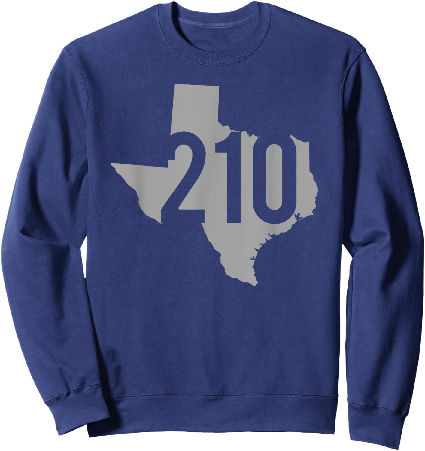 210 Area Code, San Antonio, Texas Sweatshirt - Sweatshirt | Navy