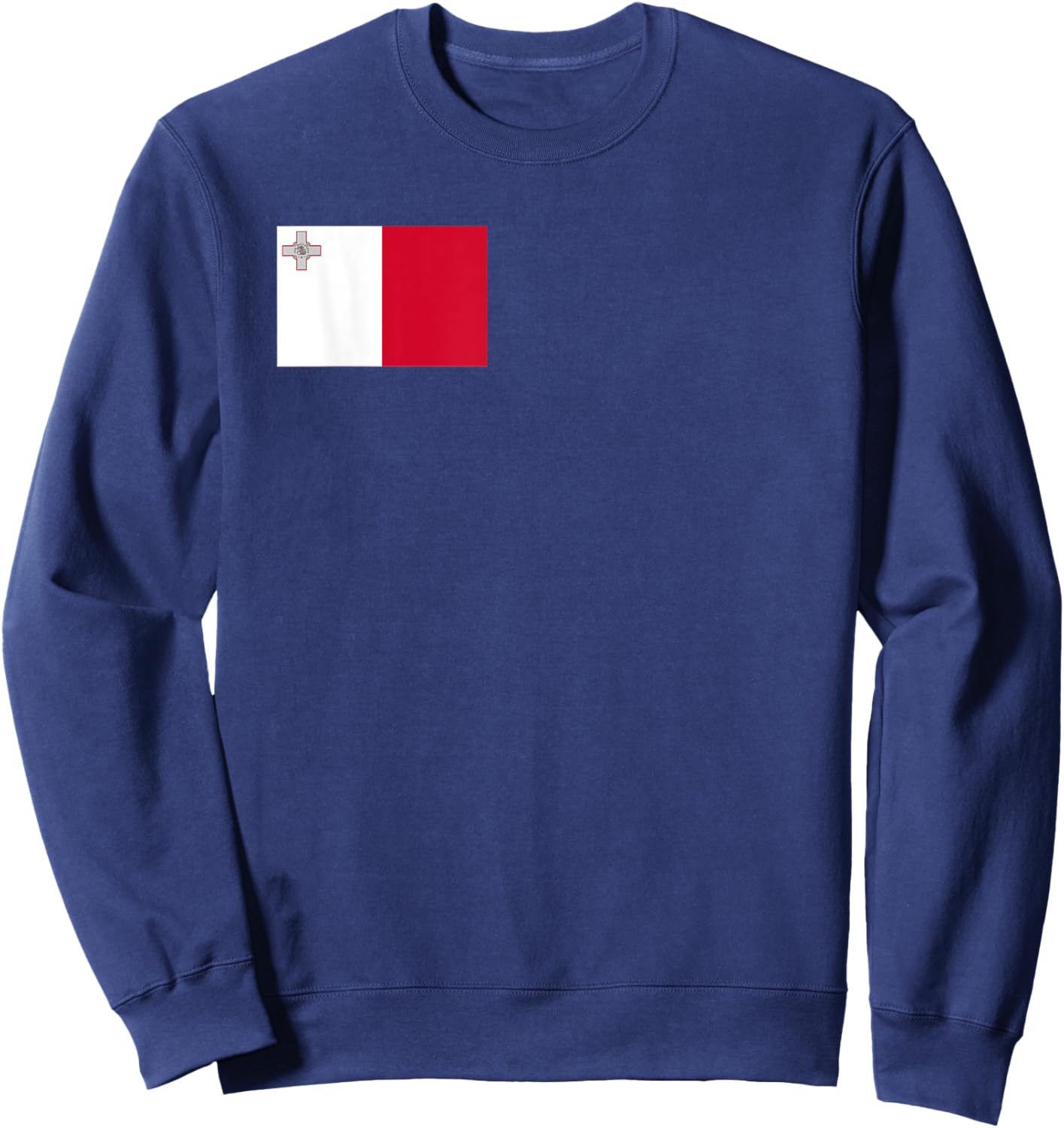 Maltese Flag of Malta Sweatshirt - Sweatshirt | Navy