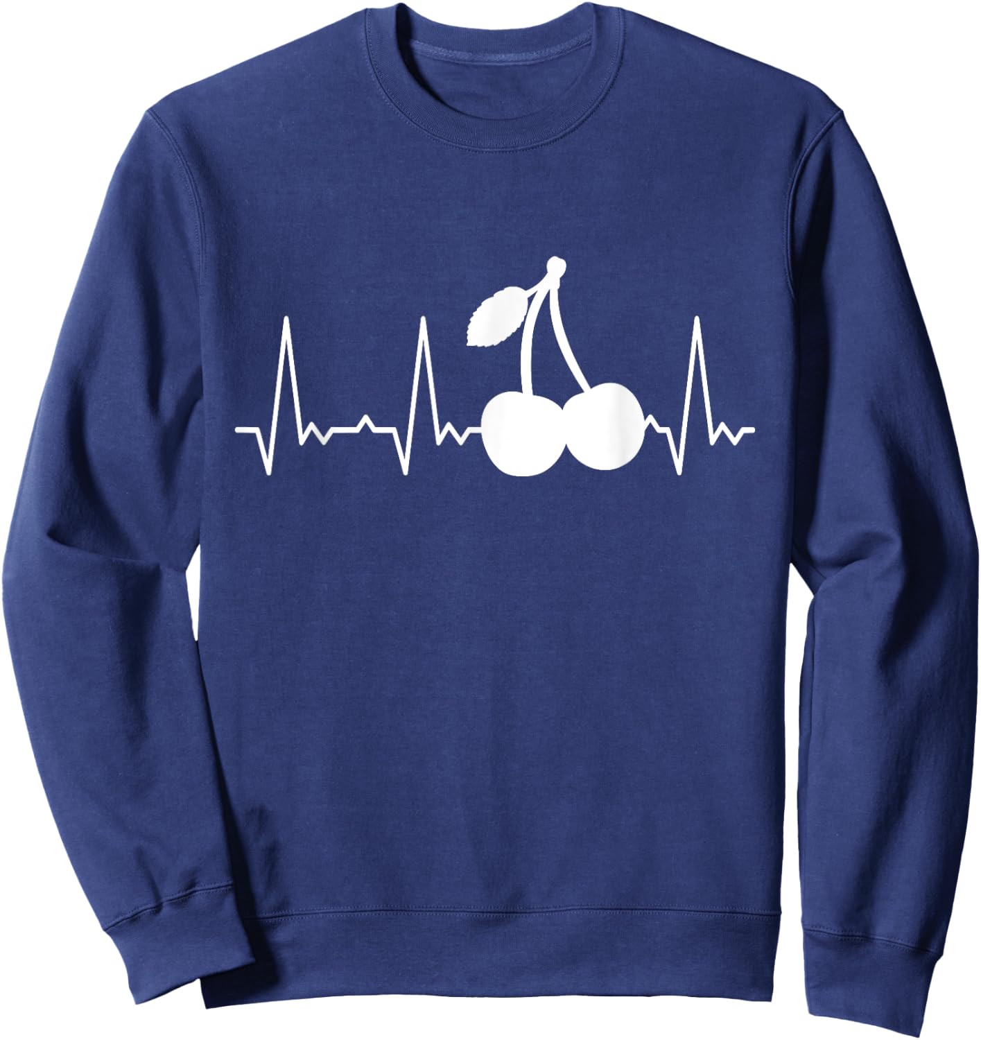 Heartbeat Cherries Sweatshirt - Sweatshirt | Navy