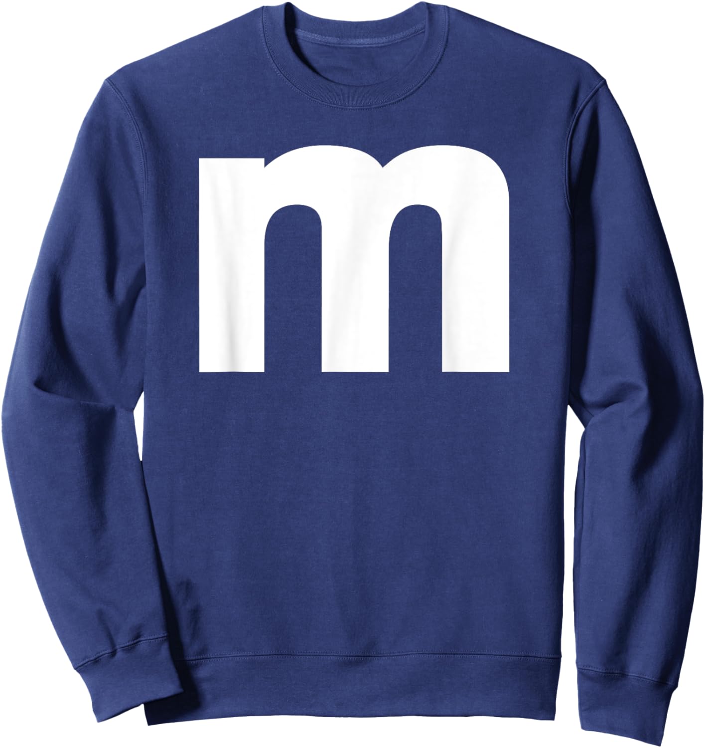 Letter M Capital Alphabet, Groups Halloween Sweatshirt - Sweatshirt | Navy