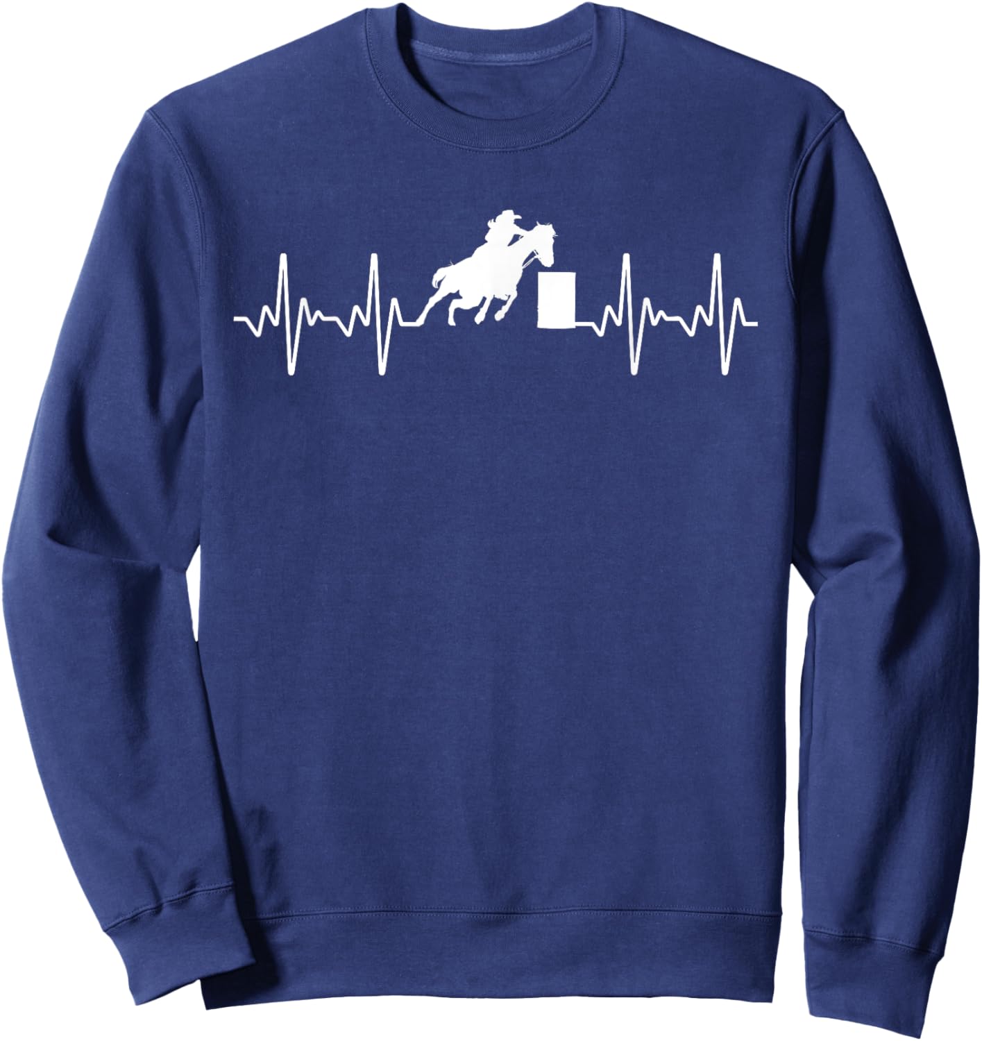 Cool Barrel Racing Women Horse Barrel Racer Rodeo Sweatshirt - Sweatshirt | Navy