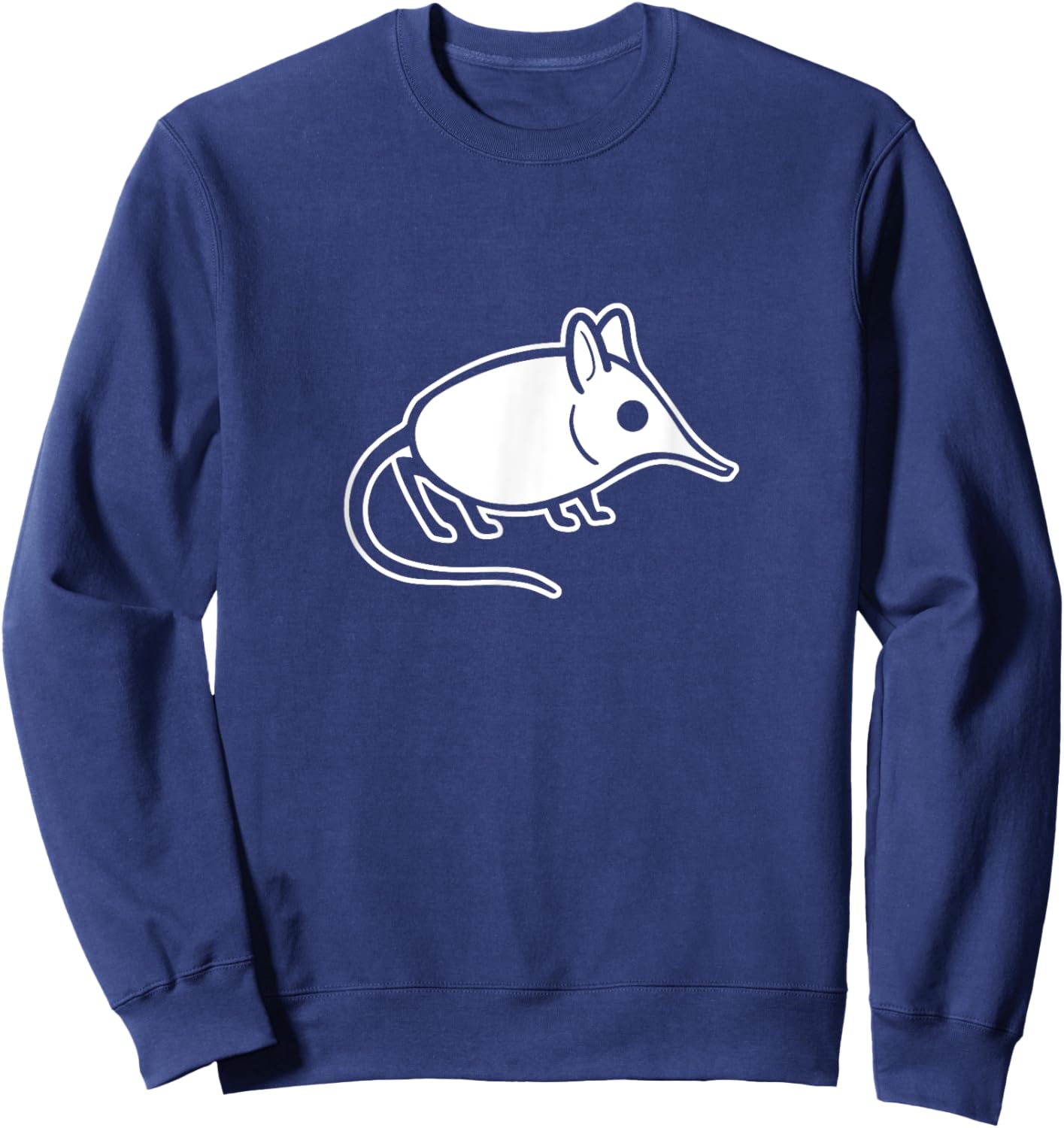 Minimal art of a cute Elephant shrew for small animals fans Sweatshirt - Sweatshirt | Navy