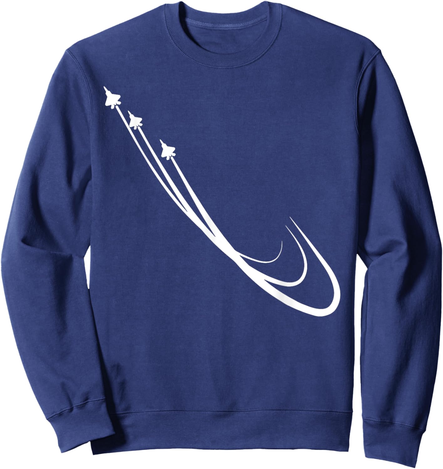 Military Fighter Jet Plane Patriotic Pilot Airplane Gift Sweatshirt - Sweatshirt | Navy