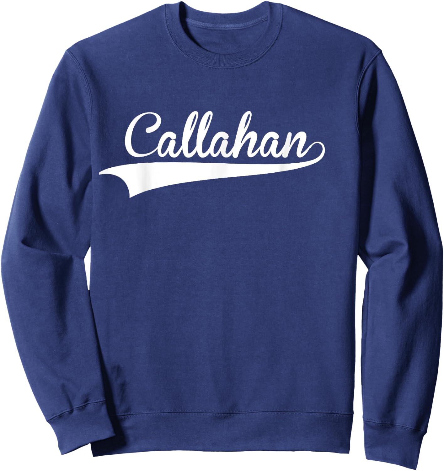CALLAHAN Baseball Vintage Retro Font Sweatshirt - Sweatshirt | Navy
