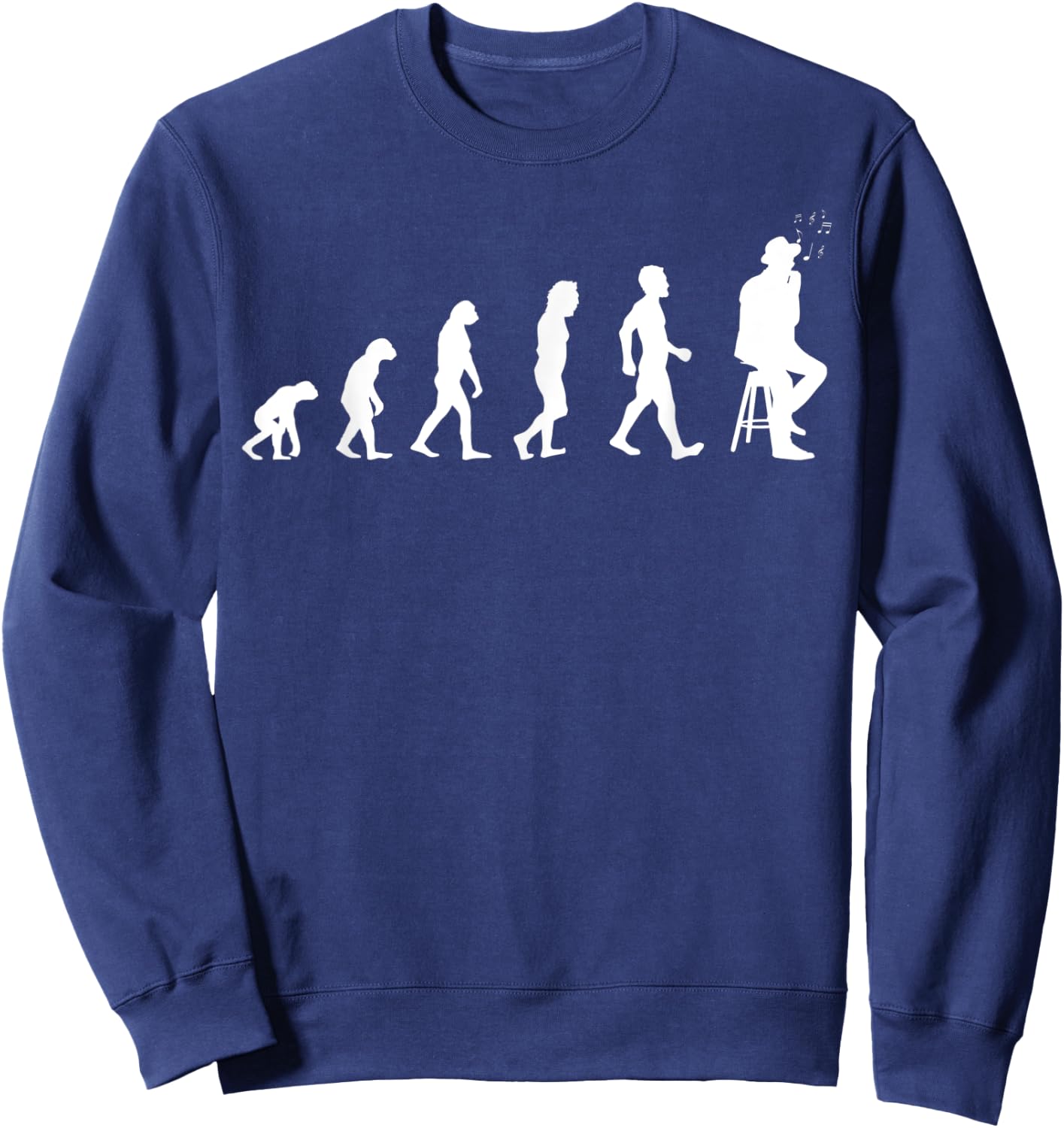 Evolution Harmonica Player Sweatshirt - Sweatshirt | Navy