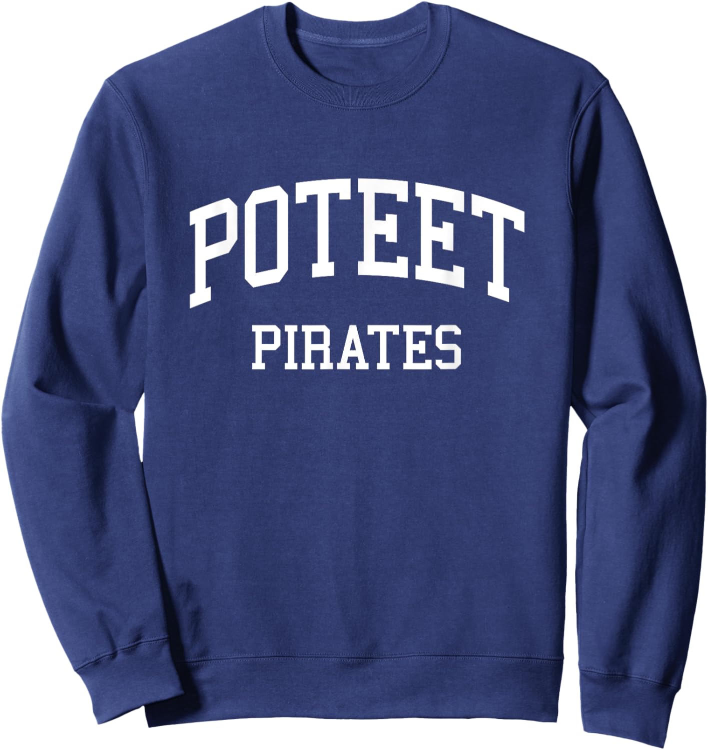 Poteet High School HS Mesquite TX Retro Sports Sweatshirt - Sweatshirt | Navy