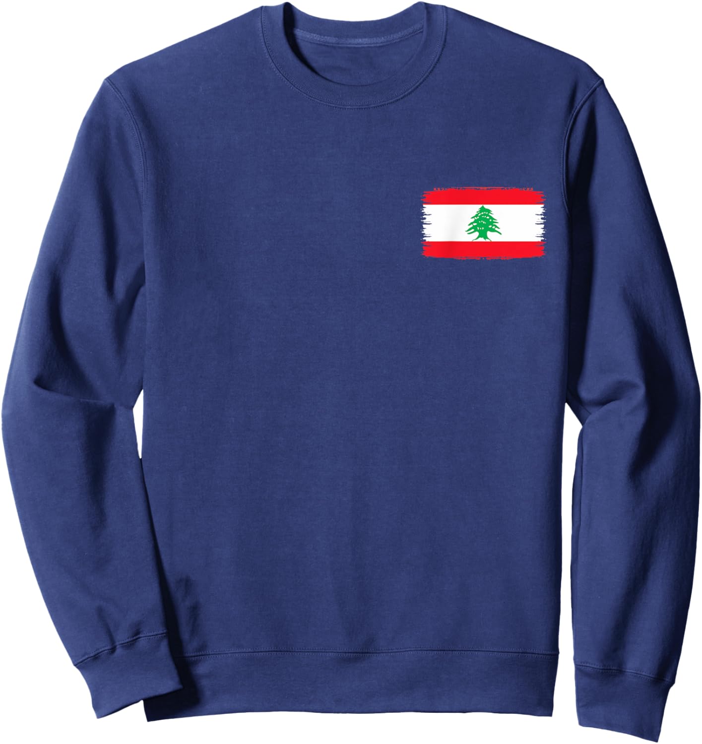 Lebanon Flag Holiday Lebanon Heart Lebanese Flag Sweatshirt - Sweatshirt | Navy