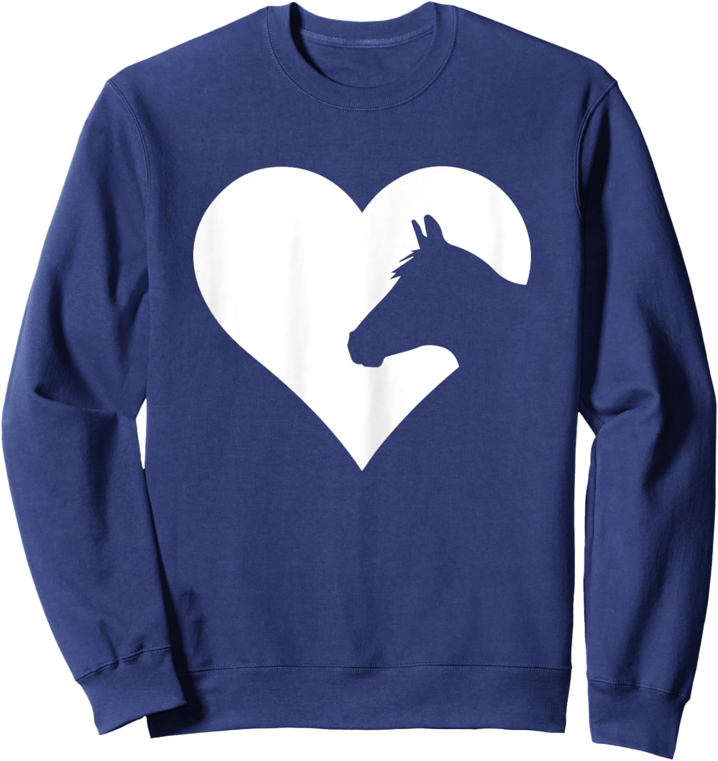 Horse lover Gift girls & women who love horses Sweatshirt - Sweatshirt | Navy