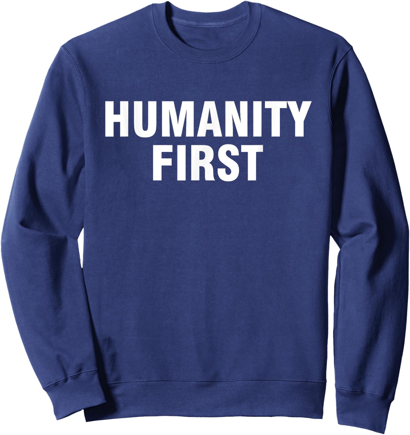 Humanity first Sweatshirt - Sweatshirt | Navy