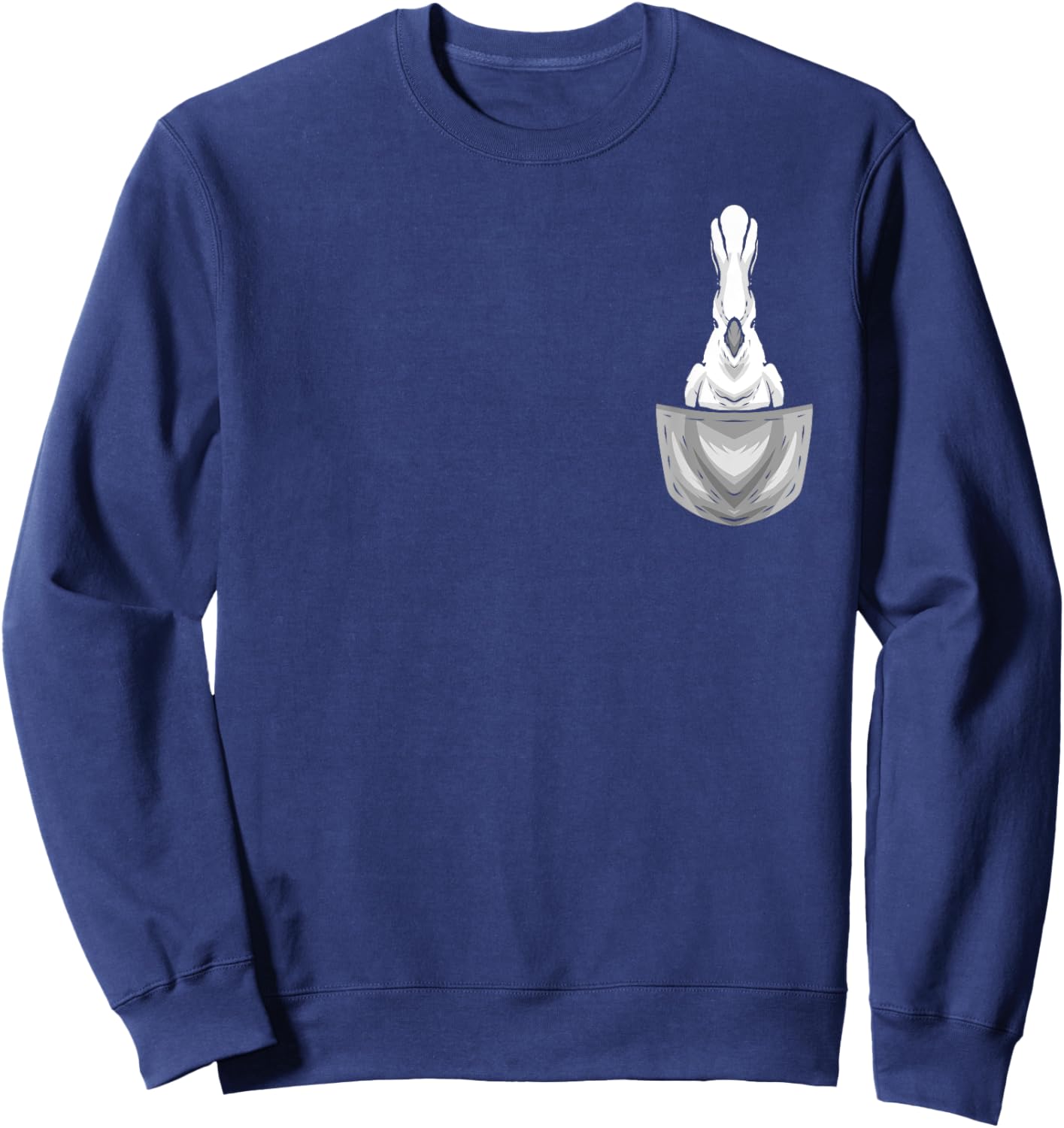 Umbrella Cockatoo In Pocket Bird Birds Parrot Sweatshirt - Sweatshirt | Navy