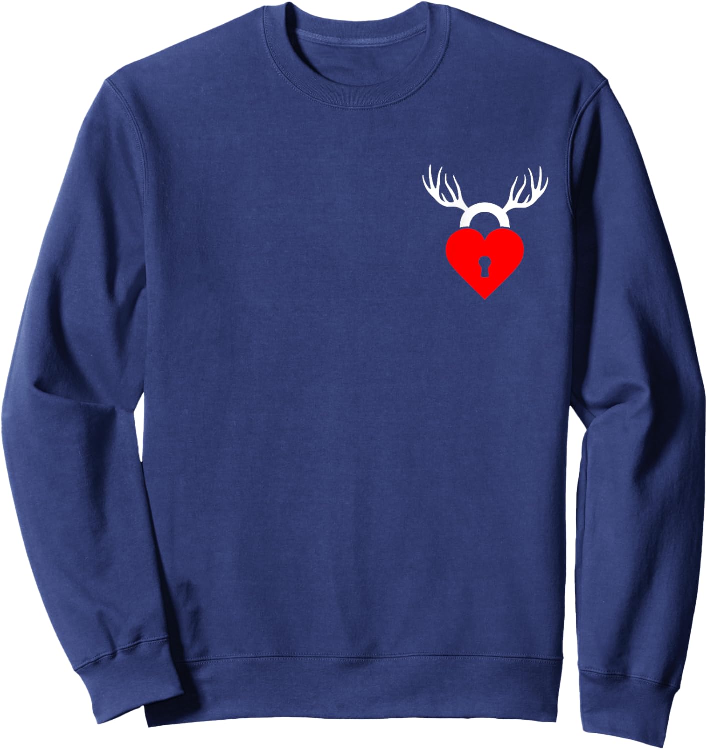 Cuckold CUCK HORNS , Small, Black Sweatshirt - Sweatshirt | Navy
