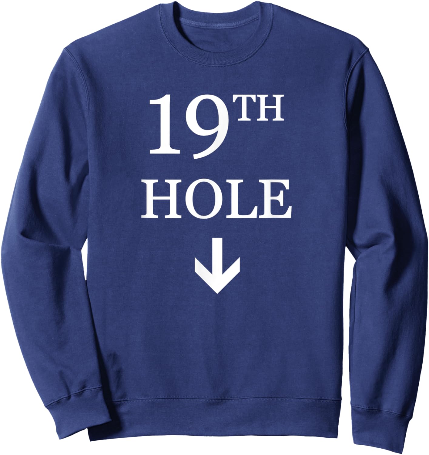 19th Hole Down Arrow Golf Sweatshirt - Sweatshirt | Navy