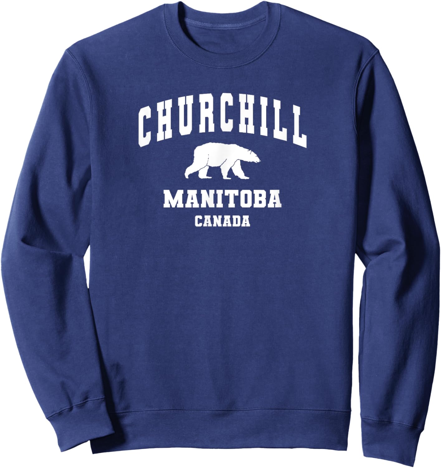 Churchill Manitoba Canada Polar Bear Sweatshirt - Sweatshirt | Navy