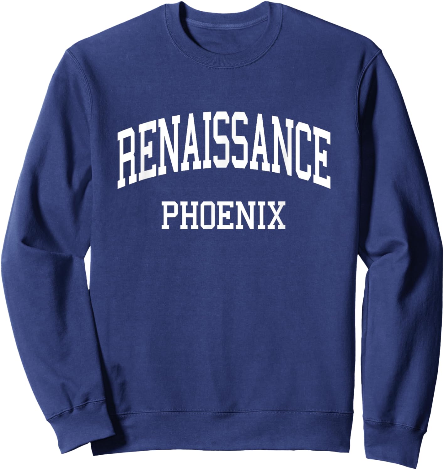 Renaissance High School HS Detroit MI Retro Sports Sweatshirt - Sweatshirt | Navy