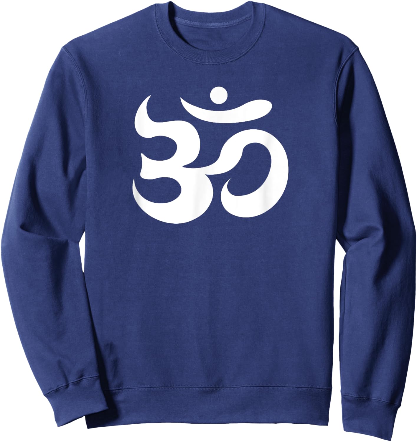 Family Yoga Sign with Om Symbol Design Sweatshirt - Sweatshirt | Navy