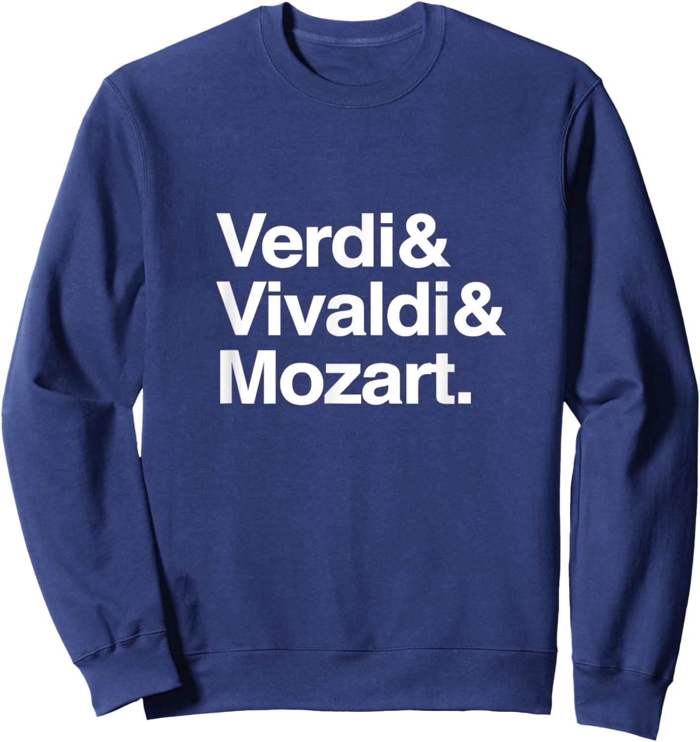 Names of famous Composers: VERDI, VIVALDI, MOZART Sweatshirt - Sweatshirt | Navy