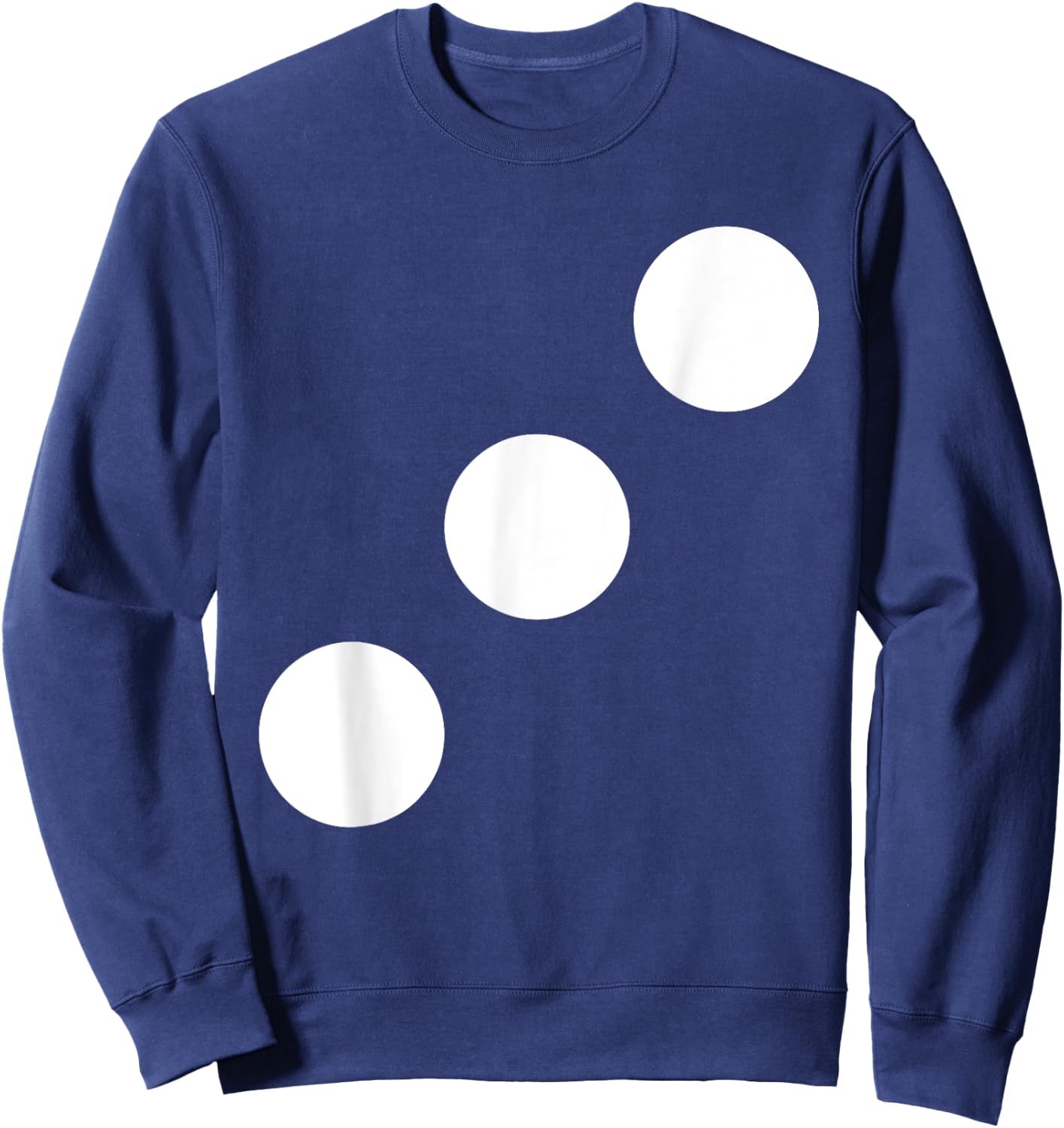 Human Dice Number 3 Group Matching Halloween Costume Family Sweatshirt - Sweatshirt | Navy