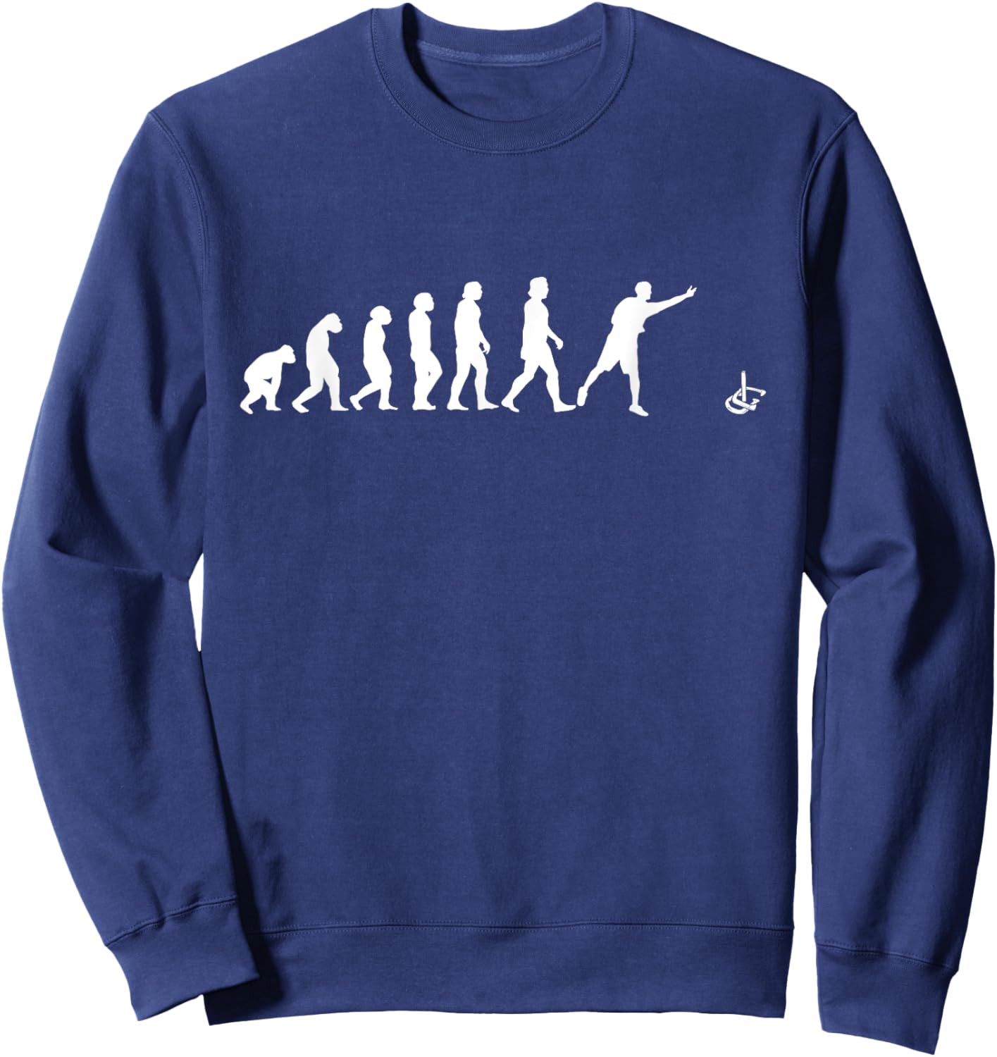 Horseshoe Pitching Evolution Horseshoes Game Sweatshirt - Sweatshirt | Navy