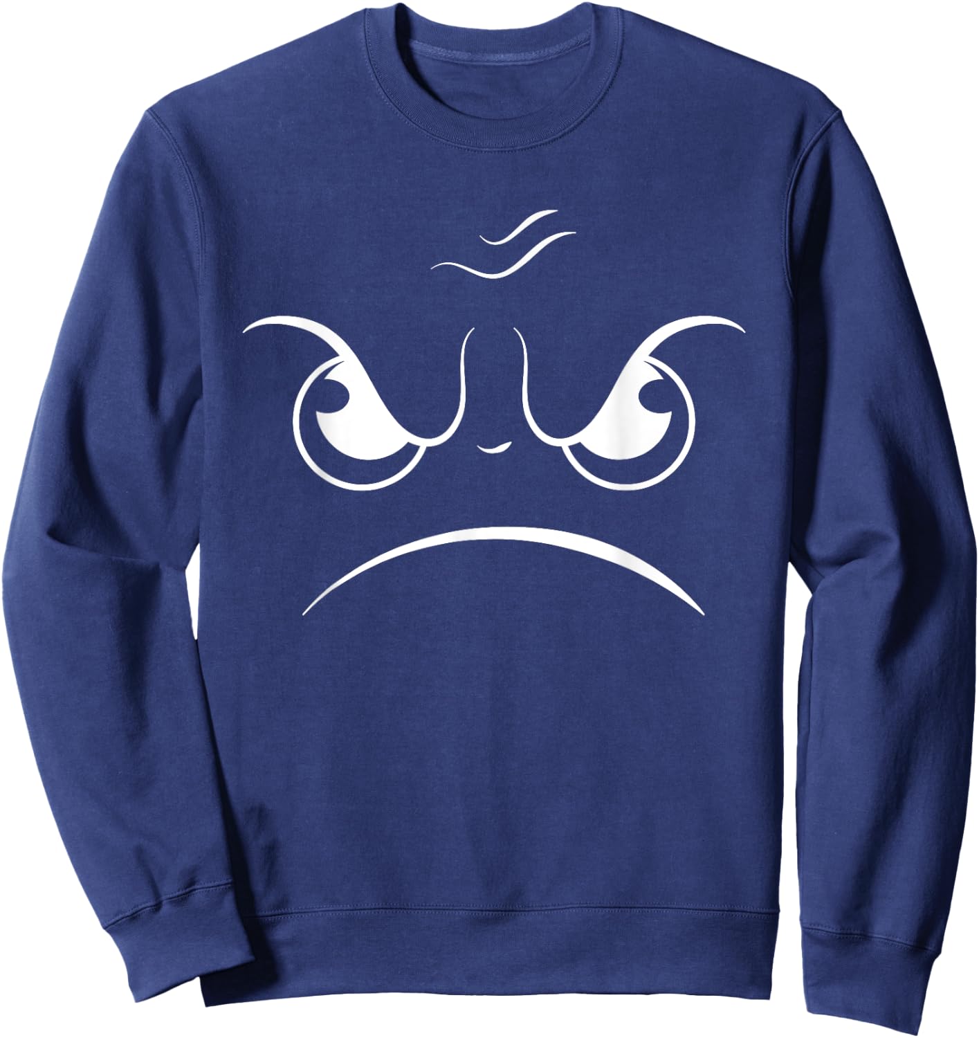 Mad Smile Humor Graphic Novelty Sarcastic Funny Sweatshirt - Sweatshirt | Navy
