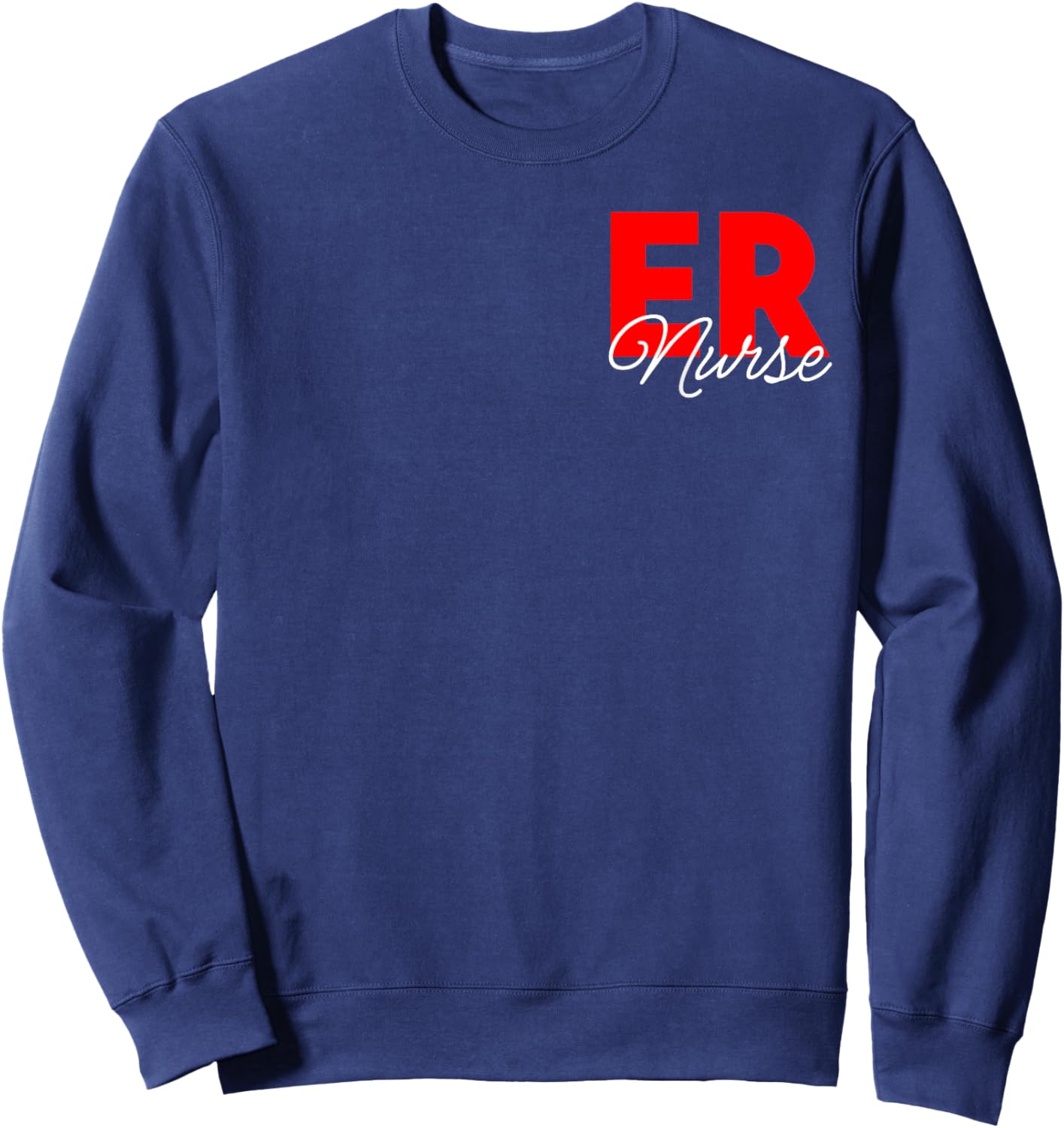 Women Emergency Room Registered Nurse Retro Er Nurse Sweatshirt - Sweatshirt | Navy