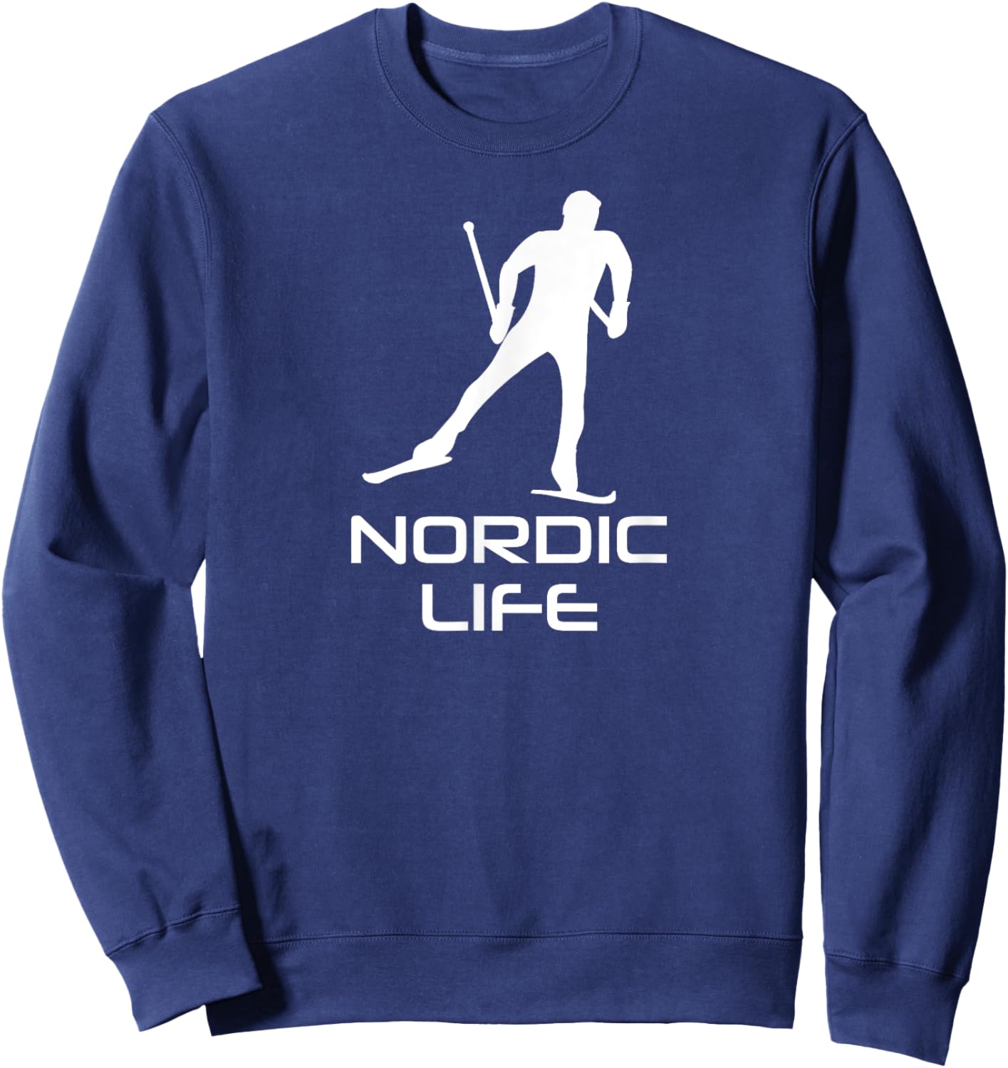 Nordic Life Cross Country Skiing Sweatshirt - Sweatshirt | Navy