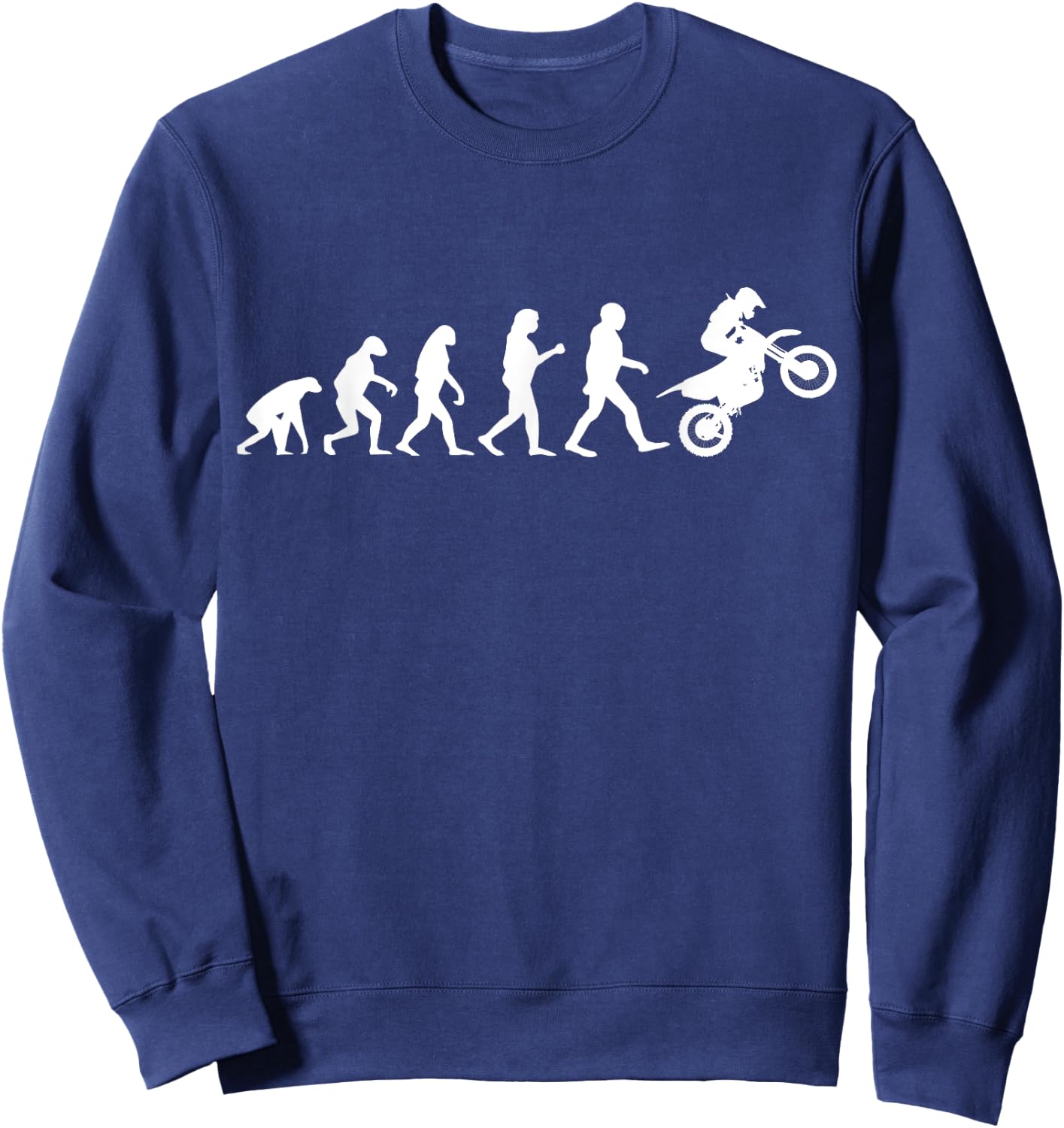 Evolution Motocross MX Motorcycle Dirt Bike Rider Sweatshirt - Sweatshirt | Navy
