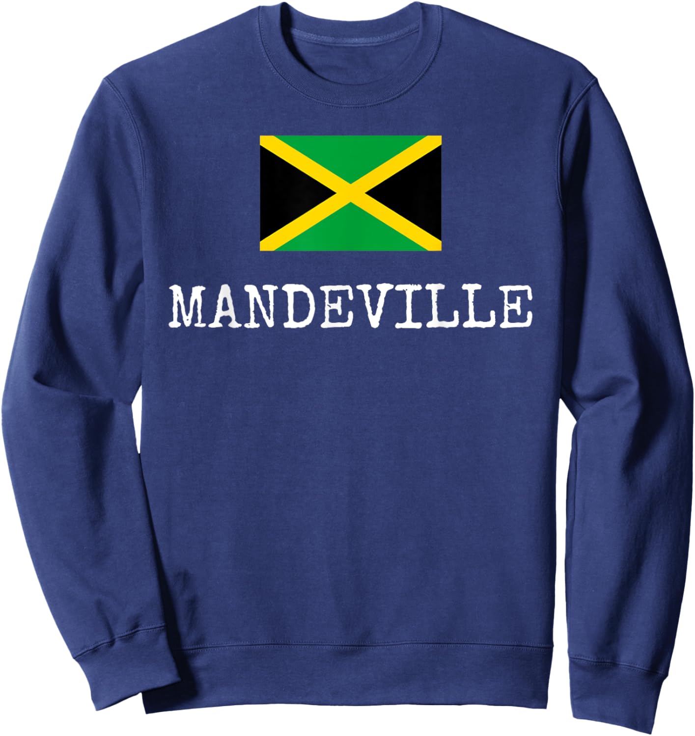 Mandeville Country Jamaica Family Trip Jamaicans Men Women Sweatshirt - Sweatshirt | Navy