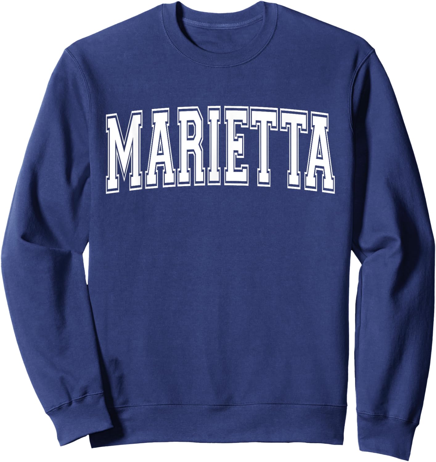 MARIETTA OH OHIO USA Vintage Sports Varsity Style Sweatshirt - Sweatshirt | Navy