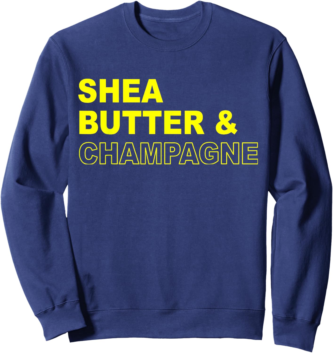 Shea Butter & Champagne Apparel Sweatshirt - Sweatshirt | Navy