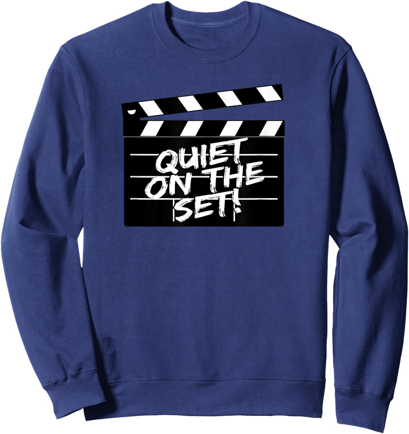 Quiet on the Set! Clapperboard Sweatshirt - Sweatshirt | Navy
