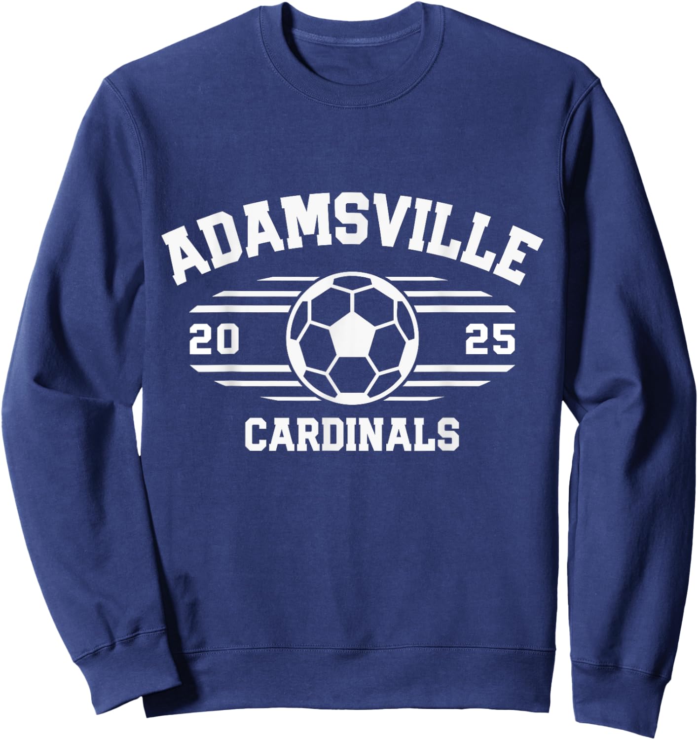 Adamsville Cardinals Soccer Ball 2025 Sweatshirt - Sweatshirt | Navy