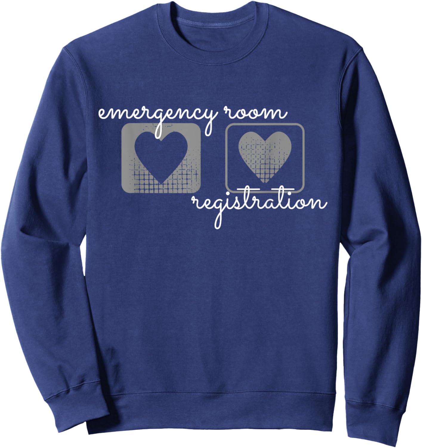 Emergency Room Registration Patient ER Registrar Nursing Sweatshirt - Sweatshirt | Navy