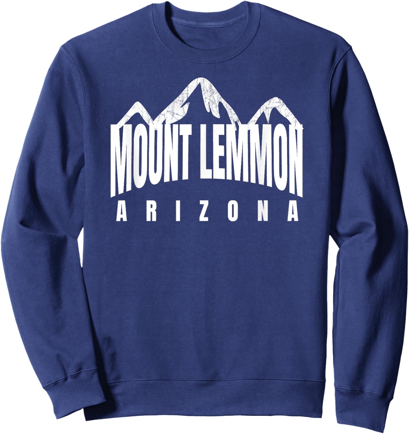 Mt Lemmon AZ Mountains Traditional Mt Lemmon AZ Mountain Top Sweatshirt - Sweatshirt | Navy
