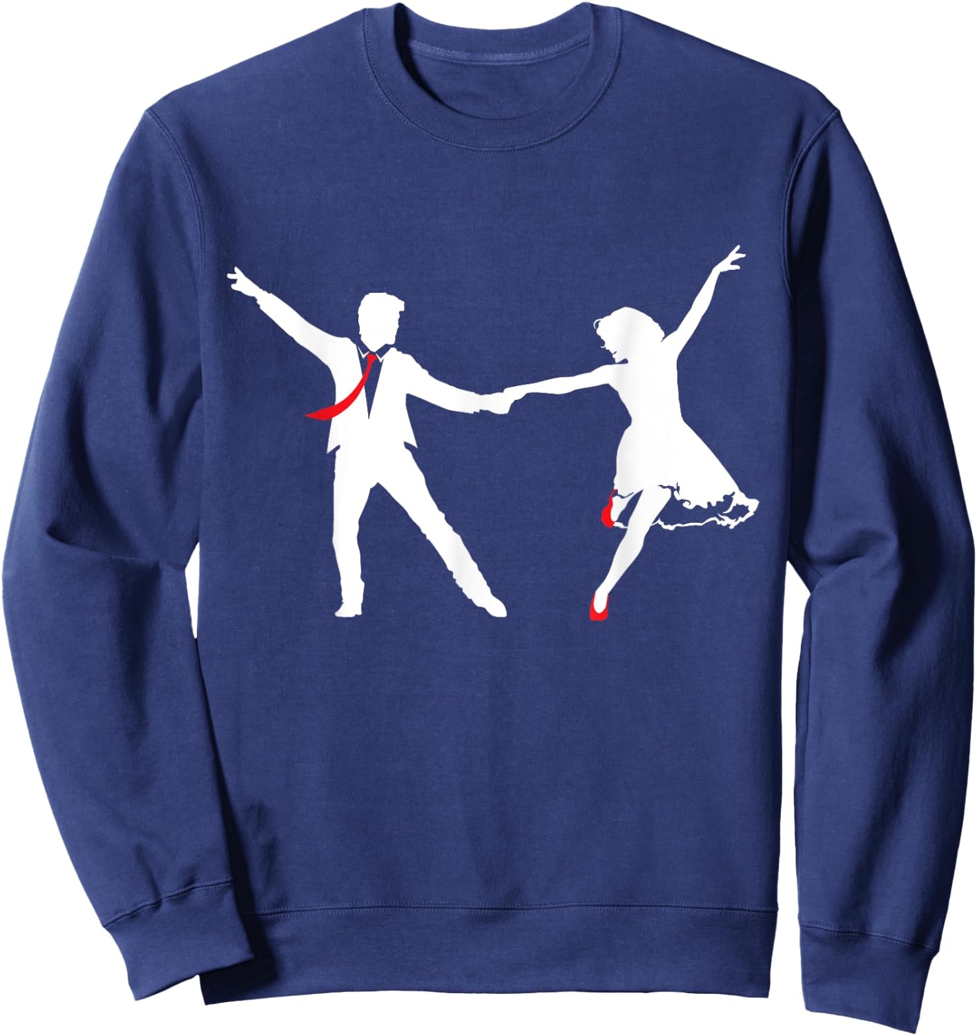 Swing Dance Couple - Dance School Swing Dance Swing Music Dancing Sweatshirt - Sweatshirt | Navy