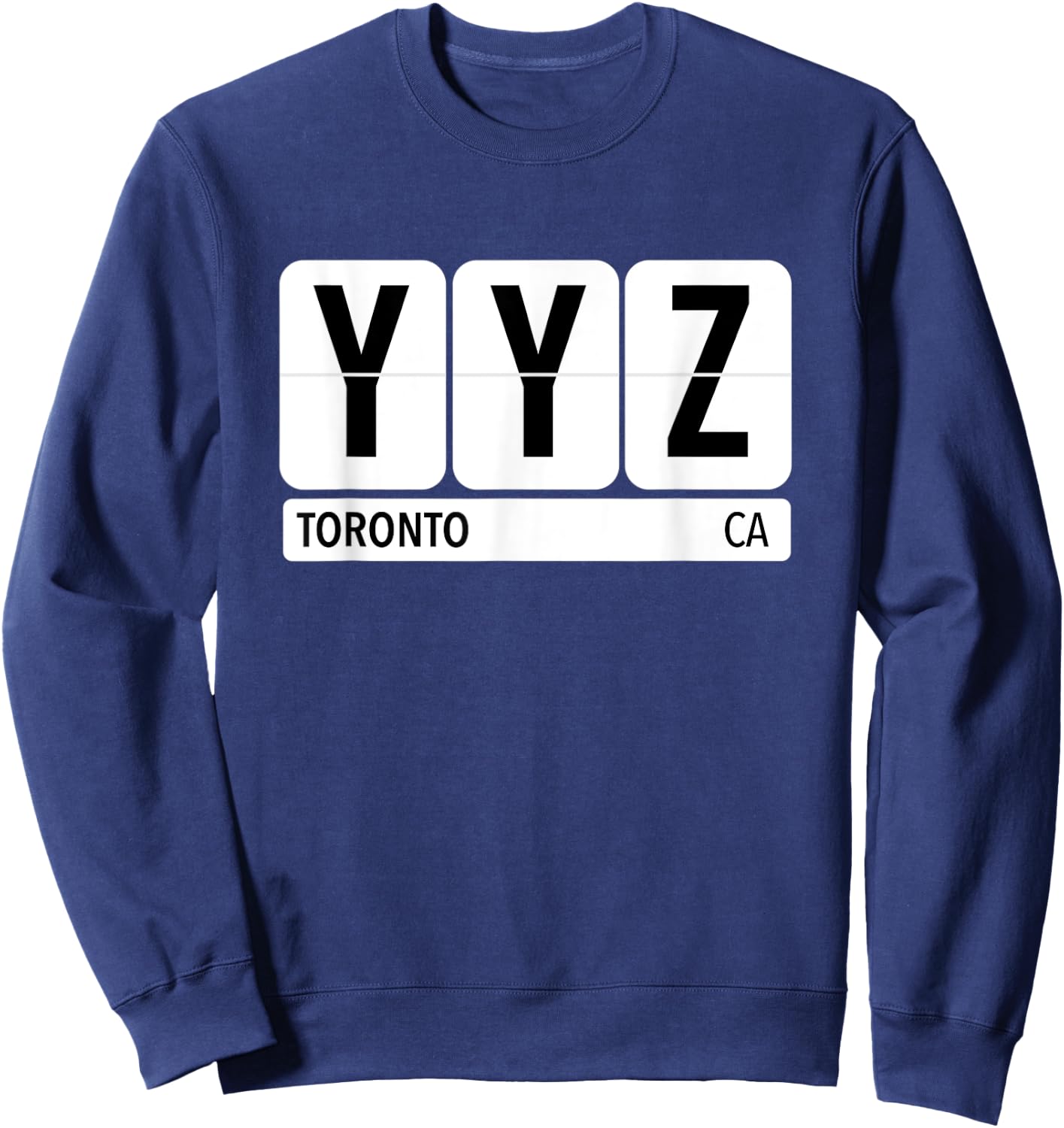 YYZ Toronto Canada Travel Souvenir CA Traveler Vintage City Sweatshirt - Sweatshirt | Navy
