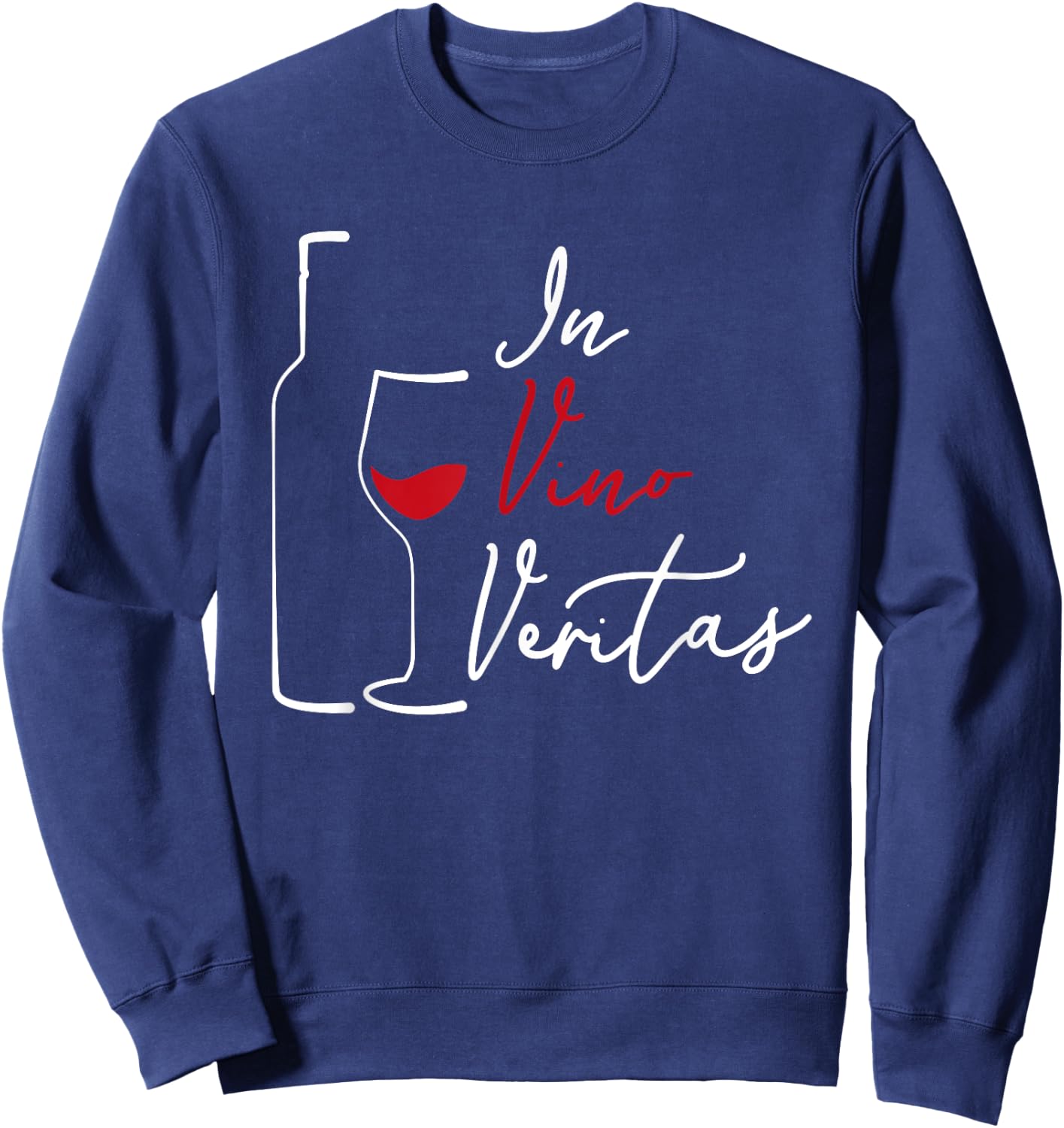 In Vino Veritas - Latin Wine saying Sweatshirt - Sweatshirt | Navy