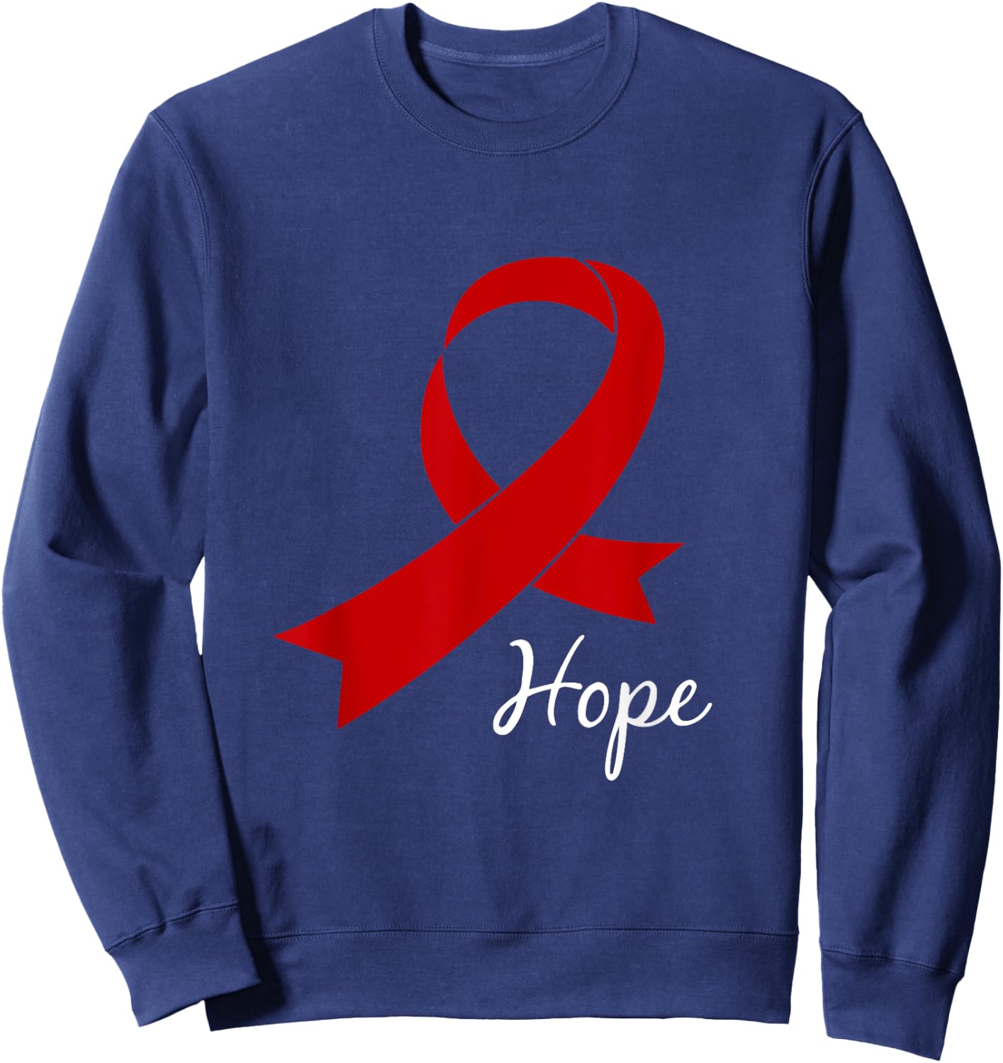 Aids Hope Shirt World Aids Day Awareness Hiv Gift Sweatshirt - Sweatshirt | Navy